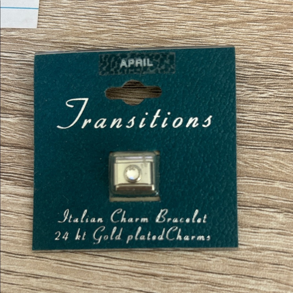 Transitions Gold Plated Italian Charm Bracelet Charm